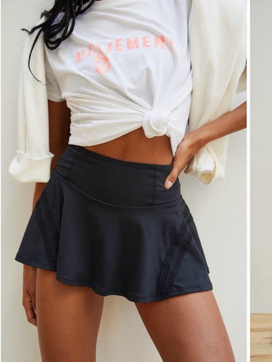 FP Movement by Free People Dresses & Skirts - FP Movement by Free People Black Pleats and Thank Skort - Small